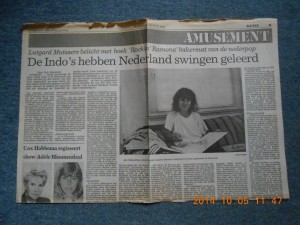 ​Lutgard in het Utrechts Nieuwsblad van 1989